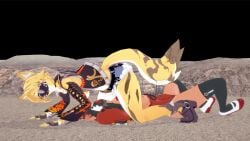 1futa 1girls 3d anal animated anthro artist_request blowjob breasts breasts_out cum dark-skinned_female dark_skin fellatio female fox_girl furry futa_on_female futanari intersex interspecies koikatsu nekomiya_mana no_sound pulchra_fellini sex shorter_than_10_seconds stockings sweating sweating_female tagme thighhighs three-tone_fur video zenless_zone_zero
