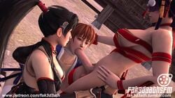 1futa 2girls 3d animated balls big_breasts black_hair breasts brown_hair dead_or_alive dickgirl erection fak3d3ath fellatio female futa_on_female futa_pov futa_with_female futanari intersex kasumi_(doa) kunoichi large_breasts large_penis momiji_(ninja_gaiden) ninja_gaiden nyotengu oral penis pov sound source_filmmaker taker_pov tecmo testicles underboob video