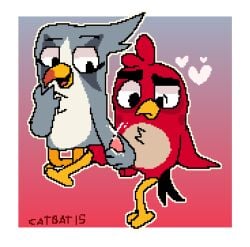angry_birds angry_birds_2 angry_birds_toons animal_genitalia anthro big_penis bird_legs bird_tail bird_wings birds birds_and_the_bees catbad15_(artist) domestic female female/male female_domination furry heart_symbol male masturbation mating mating_season overwhelmed penis pixel_art pleasure pleasure_face pleasured_female red_(angry_birds) red_skin red_skinned red_skinned_male semen silver_(angry_birds) silver_skin smile sperm tired tired_expression