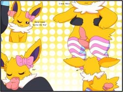 anal anal_sex blowjob ear_job ear_penetration eeveelution eeveelution_squad fellatio femboy feral feral_on_feral feral_penetrating feral_penetrating_feral gay gay_sex jolteon luxray male male/male male_on_femboy male_only oral pokémon_(species) pokemon pokemon_(species) speed_(eeveelution_squad) trace_(eeveelution_squad)
