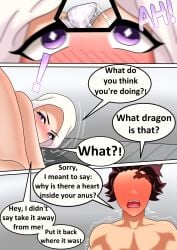 1boy bathroom demon_slayer dildo doggy_style female incest kamado_kie kamado_tanjirou kimetsu_no_yaiba thighs xvanana100