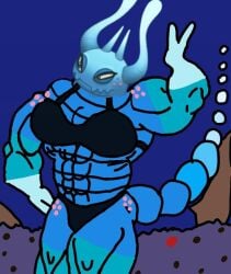 1woman big_blue_bubble bikini black_bikini blue_body blue_fur blue_skin blue_tail female flexing ghazkin girl_only monster monster_girl msm my my_singing_monsters non_human sexy sexy_woman singing snake snake_girl tail traced traced_art woman_only xyster_(my_singing_monsters)