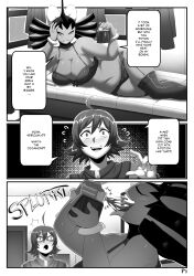 big_ass big_breasts comic gothitelle hilbert_(pokemon) lazorchef lying_on_bed