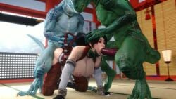 animated fellatio momiji_(ninja_gaiden) ninja_gaiden noname55 sex spitroast video