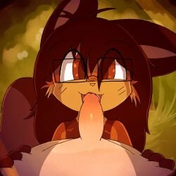 1:1 2025 2025s 2d 2d_(artwork) 2d_artwork :3 animated anthro bodily_fluids cum cum_in_mouth cum_inside deep_throat digital_media_(artwork) duo erection fellatio forest fur genital_fluids genitals hair hi_res human human_on_anthro interspecies lodetail looking_at_viewer male male/male male_penetrating mammal northern_olingo nude olingo oral oral_penetration penetration penile penis pla_(alottaplaplapla) plant procyonid sex simple_background slightly_chubby tagme tail tree video