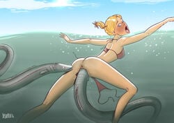 1girls accidental_exposure anus ass bikini bikini_bottom_removed blonde_hair blue_eyes blush breasts clothing creature_inside curvy disarten eel eel_insertion exposed exposed_anus exposed_ass exposed_pussy female female_penetrated femsub feral fish fish_in_pussy fish_insertion gasp hair head_in_pussy head_insertion human large_ass large_breasts large_insertion live_insertion living_dildo living_insertion living_sex_toy lost_clothes mammal marine open_mouth panties penetration pussy red_bikini sky string_bikini sun sunny surprised swimming swimsuit thalassophobia unbirthing underwater vaginal_penetration vore wardrobe_malfunction water wet zoophilia