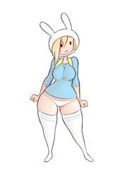 adventure_time backpack bag female fionna_the_human_girl human panties simx solo white_panties