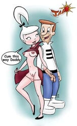 father_and_daughter flats george_jetson hanna-barbera incest innie_pussy jab judy_jetson nipples straight_hair the_jetsons