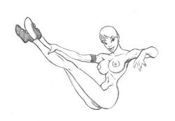 1girls artist_request batman_(series) batman_beyond dc_comics dcau female female_only max_gibson monochrome solo white_background