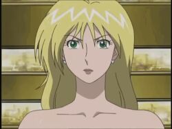1girls animated anime barefoot blonde_hair breasts cinderella_boy completely_nude covering_breasts crouching earrings embarrassed embarrassed_nude_female enf feet female_only gif light-skinned_female light_skin long_hair nude nude_female official official_animation official_art pool rella_shirayuki solo solo_female sudden_realization wet wet_body