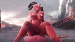 3d_(artwork) 3d_animation animated anthro barbie_(helluva_boss) bouncing_breasts breasts cloud collar cowgirl_position demon digital_media_(artwork) duo female female_penetrated first_person_view fluffy from_front_position fur furflection genitals hair helluva_boss horn humanoid_genitalia humanoid_penis imp looking_at_viewer lying male male/female male_penetrating male_penetrating_female moan moxxie_(helluva_boss) nipple_piercing nipples nude on_back on_bottom on_top open_mouth orgasm_face outside outside_sex penetration penis piercing red_body red_fur sex sharp_teeth short_hair sky sound spiked_collar spikes spread_legs spreading tagme tail tail_motion teeth vaginal_penetration vaginal_penetration valorlynz_(modeler) vein veiny_penis video video