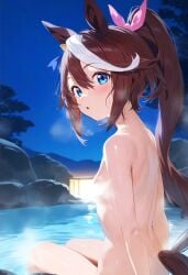 1girls ai_generated animal_ears anthropomorphization artist_request eyes female hair legs skin tagme tokai_teio_(umamusume) umamusume umamusume_pretty_derby young