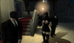 3d bdsm_outfit big_breasts blonde_hair bondage breasts hitman hitman_contact_(2004) io-interactive latex latex_bodysuit latex_clothing latex_suit official_art screenshot skinsuit twintails video_games