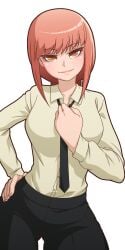 1:2 1girls alpha_channel big_breasts breasts chainsaw_man female female_focus female_only for_sticker_use hi_res highres huge_breasts large_breasts looking_at_viewer makima_(chainsaw_man) manyakis p png smiling smirk solo solo_female solo_focus sticker_template transparent_background transparent_png