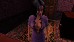 asian asian_female beadroom big_breasts black_hair breasts brothel chinese_female cleavage forced_prostitution hitman hitman_contact_(2004) io-interactive mei_ling_(hitman_contact) prostitution sexy_clothing short_hair whored