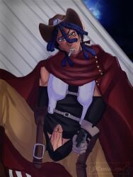 cowboy green_eyes my_hero_academia purple_hair snipe_(my_hero_academia)