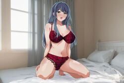 1girls actress bare_arms bare_belly bare_chest bare_hands bare_hips bare_knees bare_legs bare_midriff bare_navel bare_shoulders bare_skin bare_thighs bare_toes barefoot bed bed_sheet belly belly_button blue_eyebrows blue_eyes blue_eyes_female blue_hair blue_hair_female blush blush_face blushing_at_viewer blushing_female bra breasts busty busty_female busty_girl busty_teen cleavage collarbone embarrassed embarrassed_expression embarrassed_female exposed_arms exposed_belly exposed_chest exposed_hips exposed_legs exposed_midriff exposed_navel exposed_shoulders exposed_skin exposed_thighs exposed_toes eyebrows_visible_through_hair feet female female_focus female_only frilled_panties frilled_underwear full_body groin half_naked half_nude high_resolution high_school_student highres indoor indoor_nudity indoors knees kurokawa_akane lace_bra lace_panties lace_underwear laced_bra laced_panties laced_underwear large_breasts lean_figure legs long_hair looking_at_viewer midriff multicolored_hair naked naked_female naked_woman narrow_waist navel nude nude_female nudity open_mouth oshi_no_ko panties parted_lips pillow pixiv_id_116320883 red_bra red_panties red_underwear school_girl semi_nude shame shoulders slender_body slender_waist slim_waist solo teen_girl teenage_girl teenage_tits teenager thick_thighs thighs toes tongue underwear underwear_only upper_teeth white_bed white_bed_sheet white_pillow window young_female young_woman