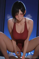1boy 1boy1girl 1girls ada_wong ai_generated bare_shoulders before_sex black_hair blush boosty boosty_username breasts breath cleavage closed_mouth clothed_sex clothing_aside collarbone cowgirl_position duo erection female female_focus female_on_top female_penetrated guided_penetration heavy_breathing imminent_penetration imminent_sex intimate large_breasts leotard lips looking_away love m_legs male/female one-piece_swimsuit opakyl passionate passionate_sex penis pov pussy red_eyes resident_evil romantic romantic_couple sensual sex short_hair sky smile solo_focus spread_legs squatting squatting_cowgirl_position stable_diffusion steam steaming_body straight sweat swimsuit uncensored vaginal_penetration vaginal_sex wholesome