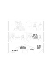 black_and_white blush comic dialogue end_page english_text exposed_breasts felipe_godoy hayase_nagatoro humiliated humiliation humor interuption long_hair misaki_nagatoro mocking panicking please_don't_bully_me,_nagatoro shirt shirt_lift shirt_only shirt_open shirt_up shocked shocked_expression sisters smug smug_face tears tears_in_eyes teasing voyeur voyeurism walking_in_on