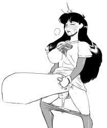 1futa 1girls cum futa_only futanari pokemon sabrina_(pokemon) sabrina_(pokemon_adventures) team_rocket team_rocket_uniform