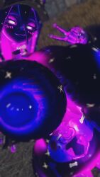 big_boobs big_breasts big_tits bimbo bimbofication cat cat_ears catgirl female pur_slime(bom39) purple purple_hair skeleton skelly_jelly slime slime_girl visible_skeleton vrchat vrchat_avatar