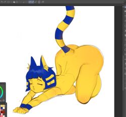 ankha from animal crossing by obrykozzy