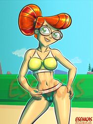 bikini cameltoe esenkas female scarlett_(tdi) solo total_drama:_pahkitew_island total_drama_island