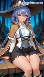 1futa 2026 ai_assisted ai_generated anime artist_name blue_hair braid braided_ponytail cock dick explicit futanari hat hi_res high_quality high_resolution highres jobless_reincarnation long_hair mushoku_tensei mushoku_tensei:_isekai_ittara_honki_dasu patreon patreon_username penis roxy_migurdia single_braid stable_diffusion testicles tsukoneko twin_braids very_long_hair watermark witch_hat