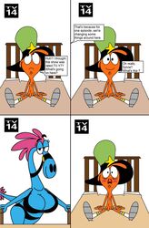 bra comic disney female male panties star_nomad sylvia_(wander_over_yonder) wander_(wander_over_yonder) wander_over_yonder zbornak