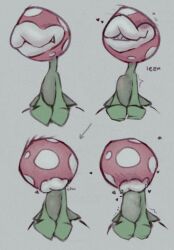 piranha plant from mario bros by miii cho