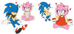 10s 2016 amy_rose anthro areola balls bandana big_breasts blush breasts cum cumshot duo erect_nipples erection exposed_torso extraspecialzone female footwear gloves handwear heart hedgehog humanoid male mammal mostly_nude nipples nude orgasm penis pussy shoes sonic_(series) sonic_the_hedgehog