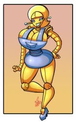 20th_century_fox 20th_century_studios angleyne big_breasts breasts cleavage clothing comedy_central female female_only fox_corporation futurama jaeh jaehthebird pseudo_hair robot robot_girl tagme yellow_body