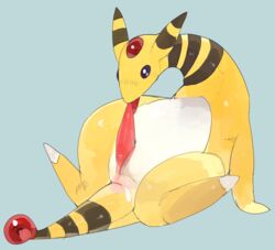 ampharos animal_genitalia arm_support auto_penis_lick blush erection genital_slit licking liteu long_neck lying male male_only masturbation nintendo on_back oral penis pokemon pokemon_(species) scalie semi-anthro sitting slit spread_legs spreading tapering_penis tongue tongue_out video_games