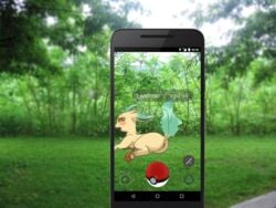 1girls anus app ass blush canine detailed_background edit eeveelution female feral furry hindpaw leafeon lying mammal nintendo nude open_mouth paws phone photo_background pokemon pokemon_go pussy pussy_juice technology video_games