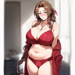 aerith gainsborough from final fantasy by hucow86