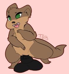 aaliyah_(j5furry) dildo female feral mammal mustelid original original_character otter sex_toy solo tomathii-kun