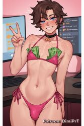 ai_generated bikini bulge crossdressing streaming trap