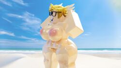 1girls 3d artist_request ass big_ass big_breasts breasts female oiled_body oiled_skin roblox roblox_avatar robloxian shiny_skin source_request tagme