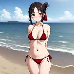 ai_generated female kaguya-sama_wa_kokurasetai_~tensai-tachi_no_renai_zunousen~ marvelousvice red_eyes shinomiya_kaguya solo