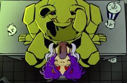 1boy1girl 1girl1boy animated animated_image animated_png animation big_breasts bileshroom blowjob blowjob_face breasts face_fucking facefuck fellatio five_nights_at_freddy's five_nights_at_freddy's_3 fnaf gif haru_(masochistfox) jiggling_breasts loop looping_animation monsterfucker monsterfucking oral oral_penetration oral_sex springtrap_(fnaf) teratophilia thrusting thrusting_forward thrusting_into_mouth