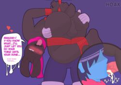 2boys 2d absurd_res ahe_gao anthro anthro_male ass balls blush bodily_fluids bondage bondage_gear bound bovid butt_grab caprine cum cum_in_mouth cum_inside deltarune duo embarrassed english_text furry furry_male genital_fluids genitals goat hand_on_butt hi_res hoaxy human human_male humanoid humanoid_male kris_(deltarune) looking_pleasured male male/male male_only mammal mammal_humanoid nervous oral penis puffy_anus ralsei sex talking talking_to_partner text thick_thighs undertale_(series) until_they_like_it upside-down video_games