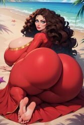 1girls ai_generated big_ass big_breasts disney female_only hotcartoonai mother_gothel solo solo_female tagme