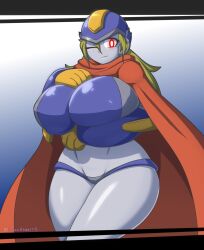 1girls 2024 20xx 2d 2d_(artwork) 30xx android armor arms_on_breasts arms_under_breasts big_breasts blonde_hair breast_squeeze child_bearing_hips cloak curvaceous curves curvy curvy_female curvy_figure curvy_hips cute digital_drawing_(artwork) digital_media_(artwork) eyelashes feet_out_of_frame female female_only front_view hips hourglass_figure humanoid long_hair long_hair_female long_taglist looking_at_viewer luckerabbit6 luckerabbit9 mouth mrlucke pose posing pressing_breasts_together red_eyes shiny_breasts solo solo_female standing suggestive tagme thick thick_thighs video_game_character vika_(30xx) voluptuous voluptuous_female waist wide_hips