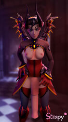 1futa 3d alternate_costume animal_genitalia animal_genitalia_on_humanoid areolae blender breasts devil_mercy dickgirl erection futa_only futanari horsecock horsecock_on_humanoid huge_cock intersex looking_at_viewer mercy nipples overwatch penis solo solo_futa strapy