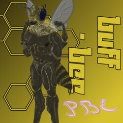 bee female female_focus female_only furry insectoid monkey_wrench muscular