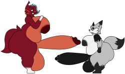 2futas anthro big_ass big_breasts big_penis breasts bubble_butt casey_(chip_at_night) chip_at_night furry futa_only futanari huge_ass huge_breasts huge_cock nipples penis thick_thighs wide_hips