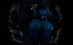 3d 3d_(artwork) ass_focus baby_(fnafsl) big_ass chickenchicalover circus_baby circus_baby_(fnaf) clothed female female_only five_nights_at_freddy's five_nights_at_freddy's:_sister_location huge_ass no_underwear pov revealing_clothes robot robot_girl teasing underass