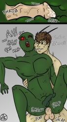 ahegao_face big_balls big_penis bulge bulging_belly cum cum_inside dc dc_comics dcau drool drooling frown frowning gay green_nipples green_penis green_skin martian martian_manhunter moan moaning moaning_in_pleasure moans non_human nude oc original original_character penis red_eyes saliva saliva_trail sex sex_from_behind size_difference sweat sweating young_justice young_justice_(cartoon)