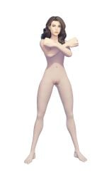 3d angry black_eyes black_hair blue_eyes breasts dc dc_comics diana_prince female female_only fortnite human human_only looking_at_viewer malakisuglypotato_(artlist) posing pussy superhero transparent_background vagina wonder_woman