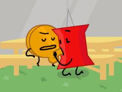 animated balls battle_for_dream_island bfb bfdi bfdia cock coiny dick idfb object_shows penis pin_(bfdi) scrotum sucking_penis sucking_testicles sucking_tip testicles tpot